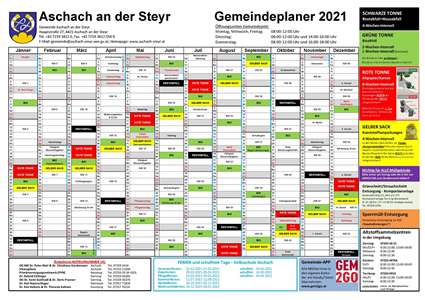 Gemeindeplaner 2021